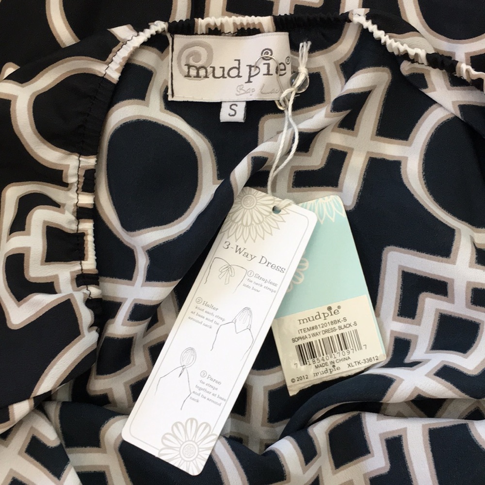 Mud Pie 3 Way halter dress NWT Small - Picture 5 of 6
